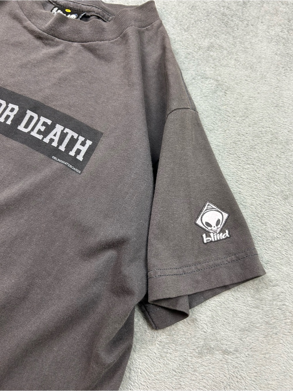 Vintage 90s Blind Skateboards “For Death” Graphic Tee - Picture 5 of 7